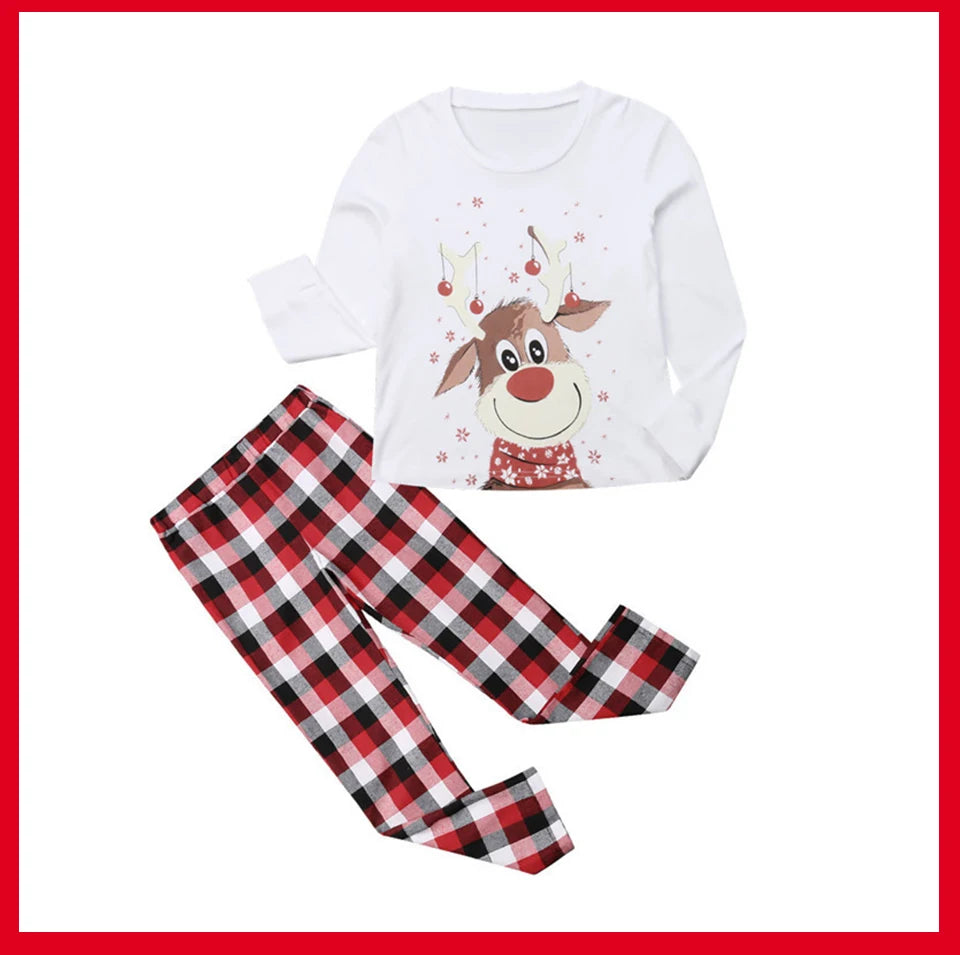 Family Matching Clothes Christmas Pajamas 2024 Mother Kids Baby Pyjamas Set Look Sleepwear Mother And Daughter Father Son Outfit