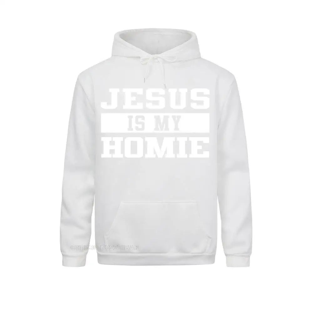 Jesus Is My Homie Faith Based Christian Quote Hoodie Fashion Long Sleeve 3D Style Sweatshirts Men Hoodies Sportswears Ostern Day