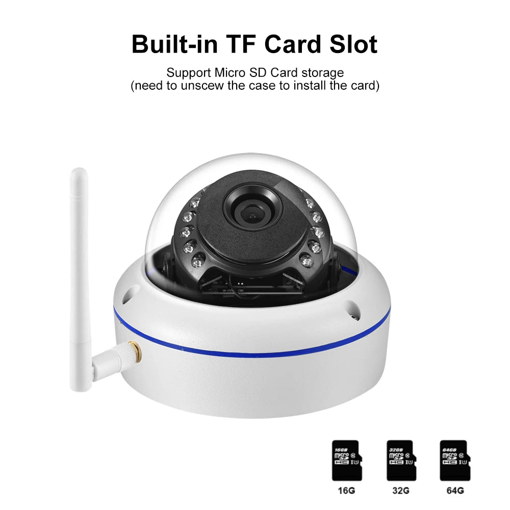 Gadinan 5MP 3MP Wifi Camera Video Surveillance Audio Record Dome Vandal-proof Waterproof Outdoor iCSee IP Camera Email Alert