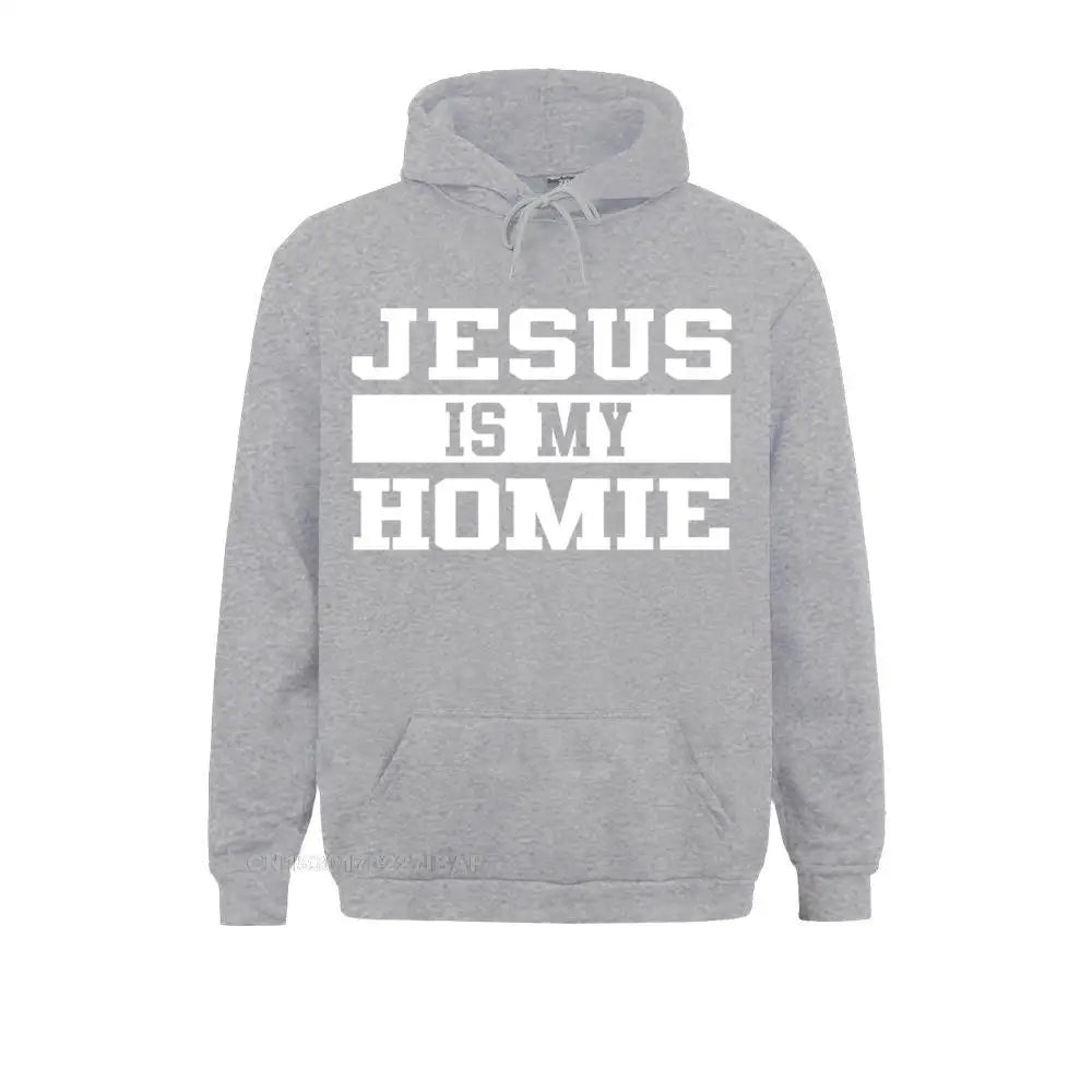 Jesus Is My Homie Faith Based Christian Quote Hoodie Fashion Long Sleeve 3D Style Sweatshirts Men Hoodies Sportswears Ostern Day