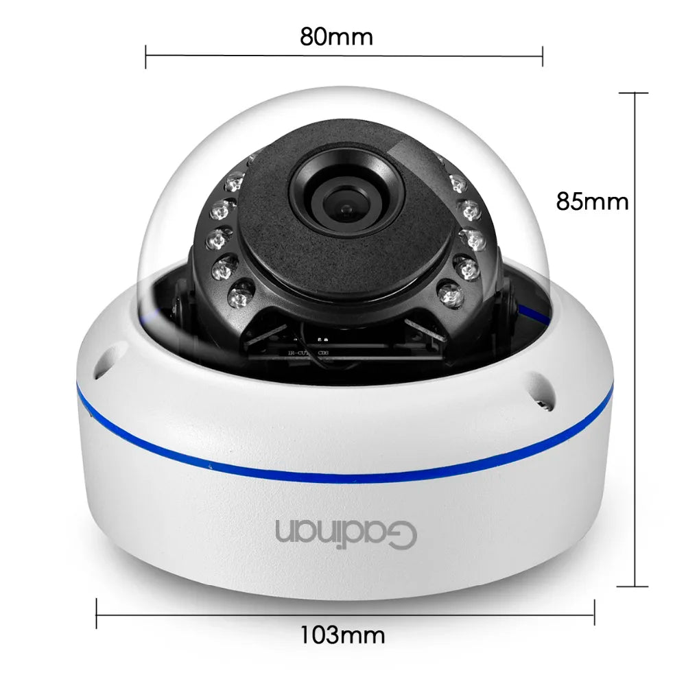 Gadinan 5MP 3MP Wifi Camera Video Surveillance Audio Record Dome Vandal-proof Waterproof Outdoor iCSee IP Camera Email Alert