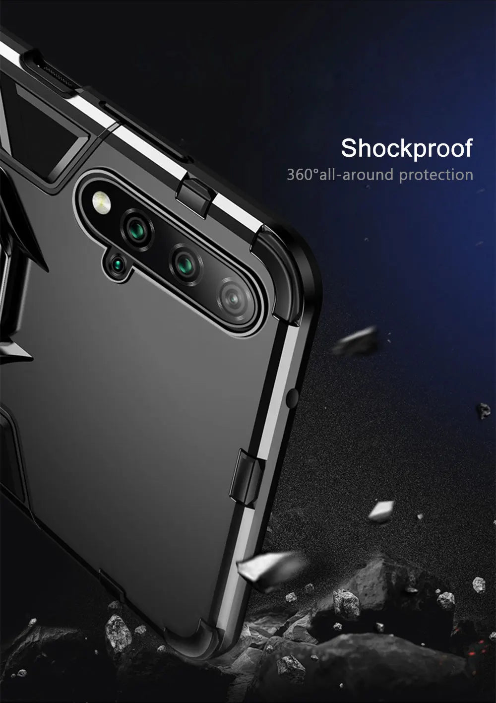 KEYSION Shockproof Armor Case For Huawei Mate 30 20 Pro P30 P20 lite P Smart Y5 Y6 Y7 Y9 2019 Phone Cover for Honor 20 Pro 10i 10 lite 8a 8X 9X