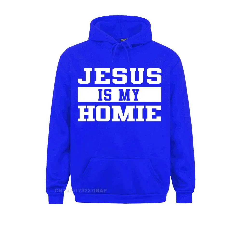 Jesus Is My Homie Faith Based Christian Quote Hoodie Fashion Long Sleeve 3D Style Sweatshirts Men Hoodies Sportswears Ostern Day