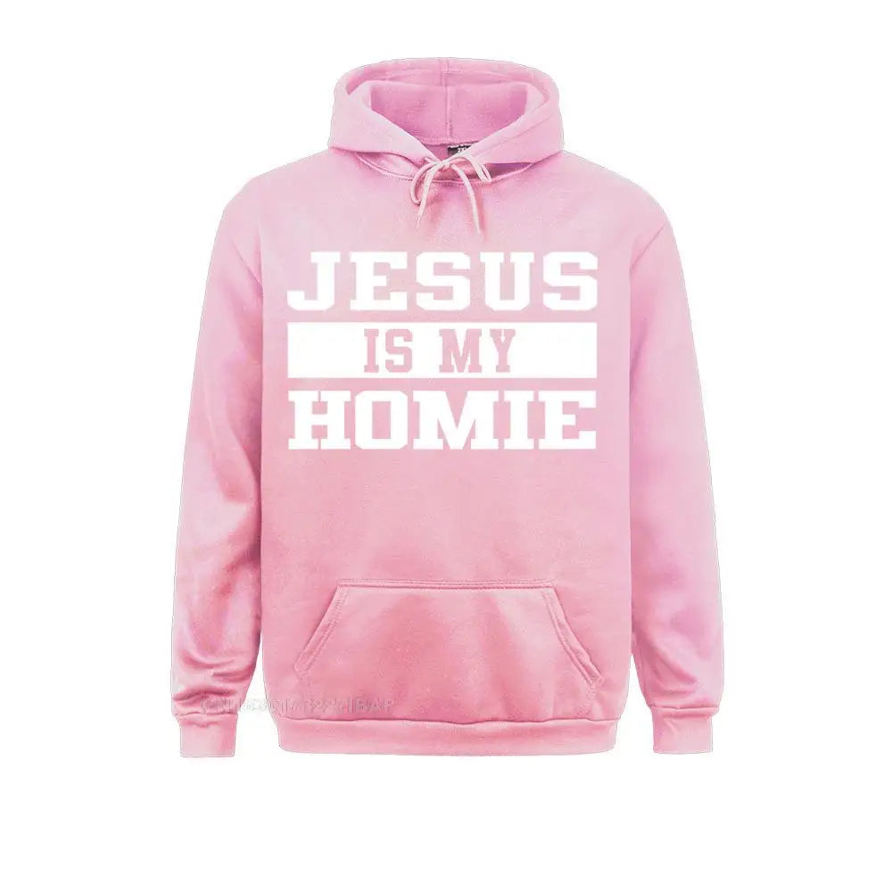 Jesus Is My Homie Faith Based Christian Quote Hoodie Fashion Long Sleeve 3D Style Sweatshirts Men Hoodies Sportswears Ostern Day