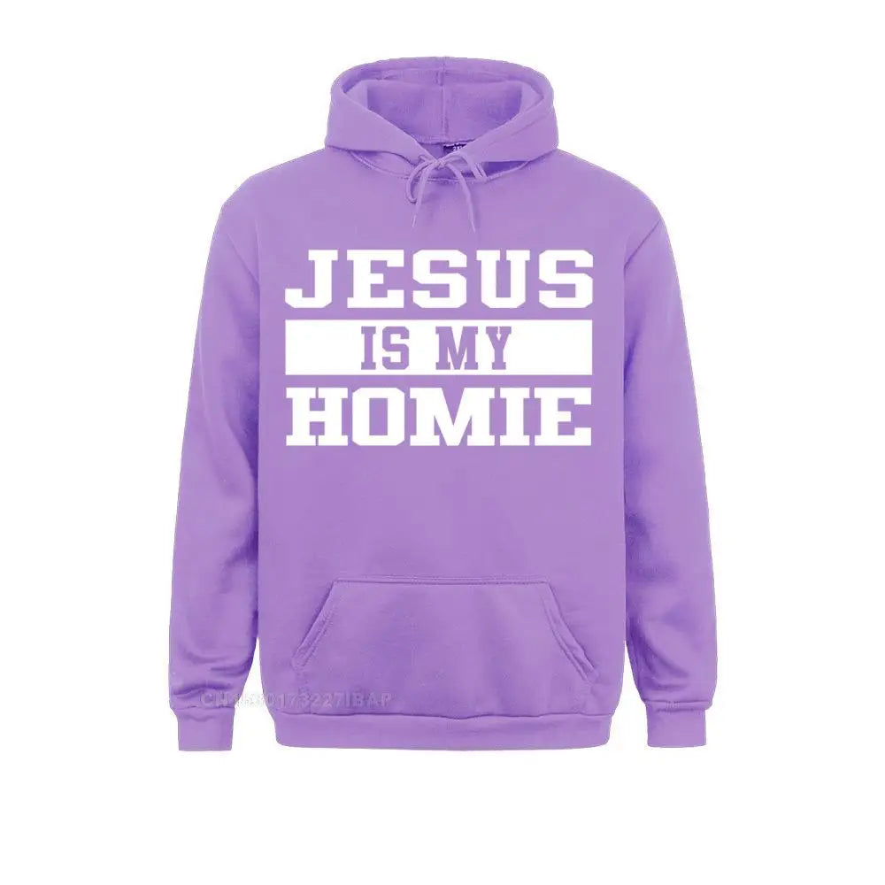 Jesus Is My Homie Faith Based Christian Quote Hoodie Fashion Long Sleeve 3D Style Sweatshirts Men Hoodies Sportswears Ostern Day