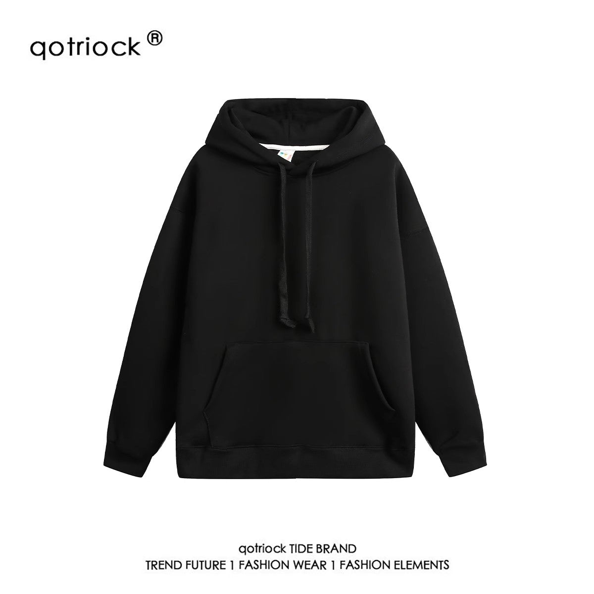 Heavy Weight Autumn Coat High Street Bottoming Shirt Hooded Sweatshirt