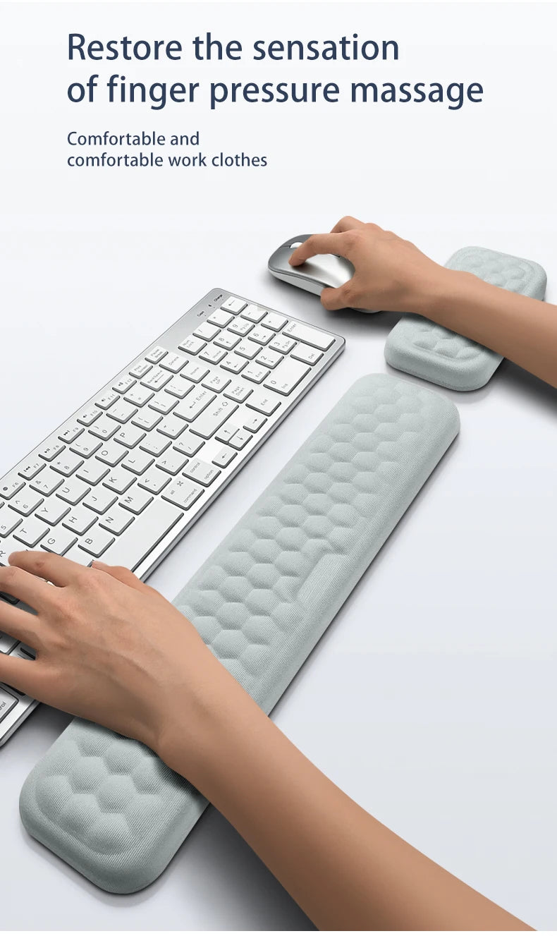 Keyboard mouse wrist rest ergonomic office typing protect relax wrist memory foam mouse pad computer notebook mouse pad