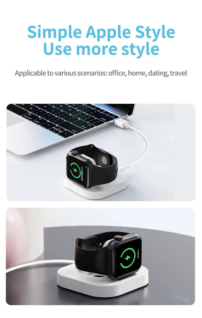 Magnetic Wireless Watch Charger Station Dock for Apple Watch Series IWatch S8 Ultra 7 6 5 4 Portable Fast Charging Base Bracket