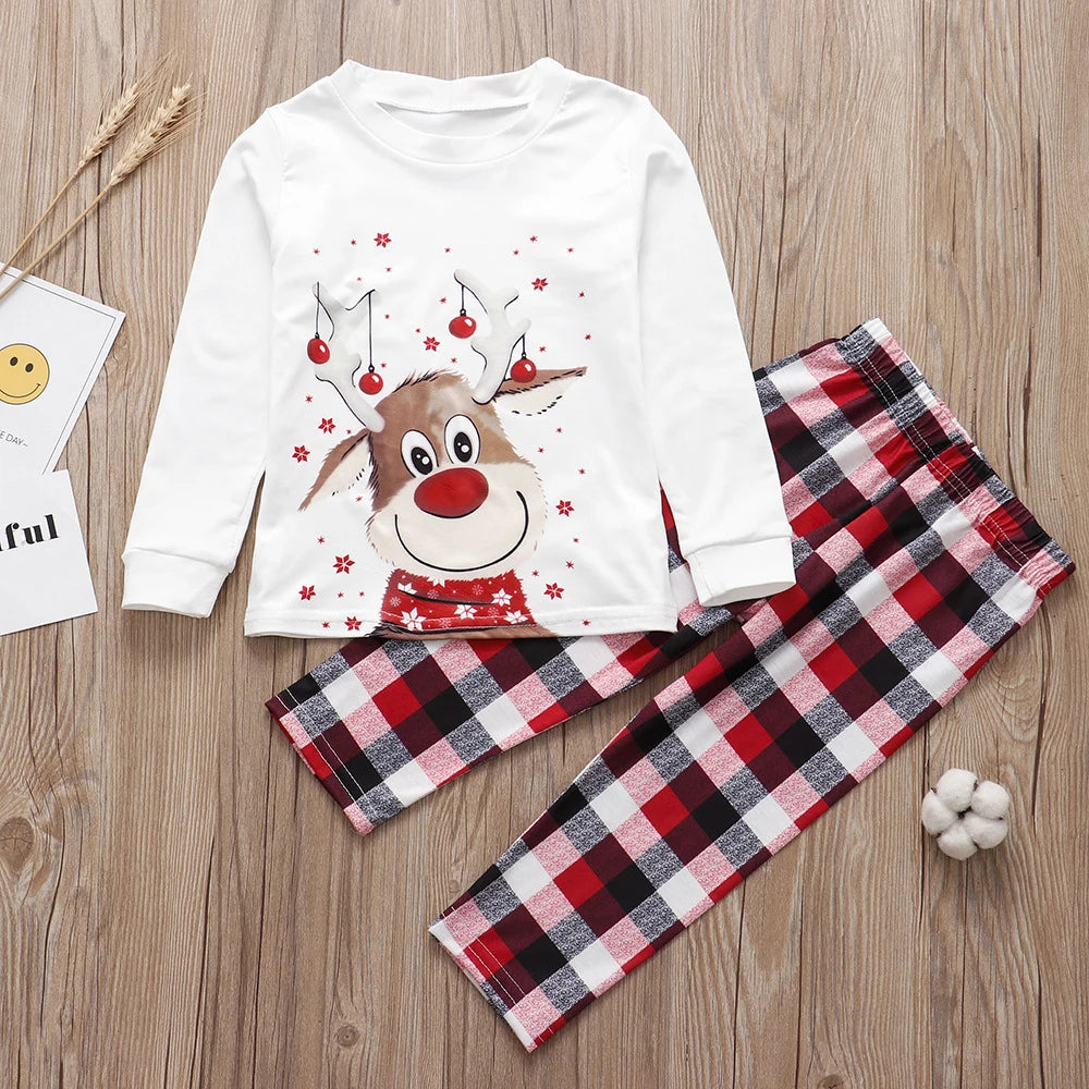 Family Matching Clothes Christmas Pajamas 2024 Mother Kids Baby Pyjamas Set Look Sleepwear Mother And Daughter Father Son Outfit