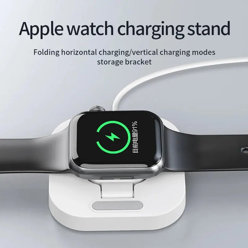 Magnetic Wireless Watch Charger Station Dock for Apple Watch Series IWatch S8 Ultra 7 6 5 4 Portable Fast Charging Base Bracket