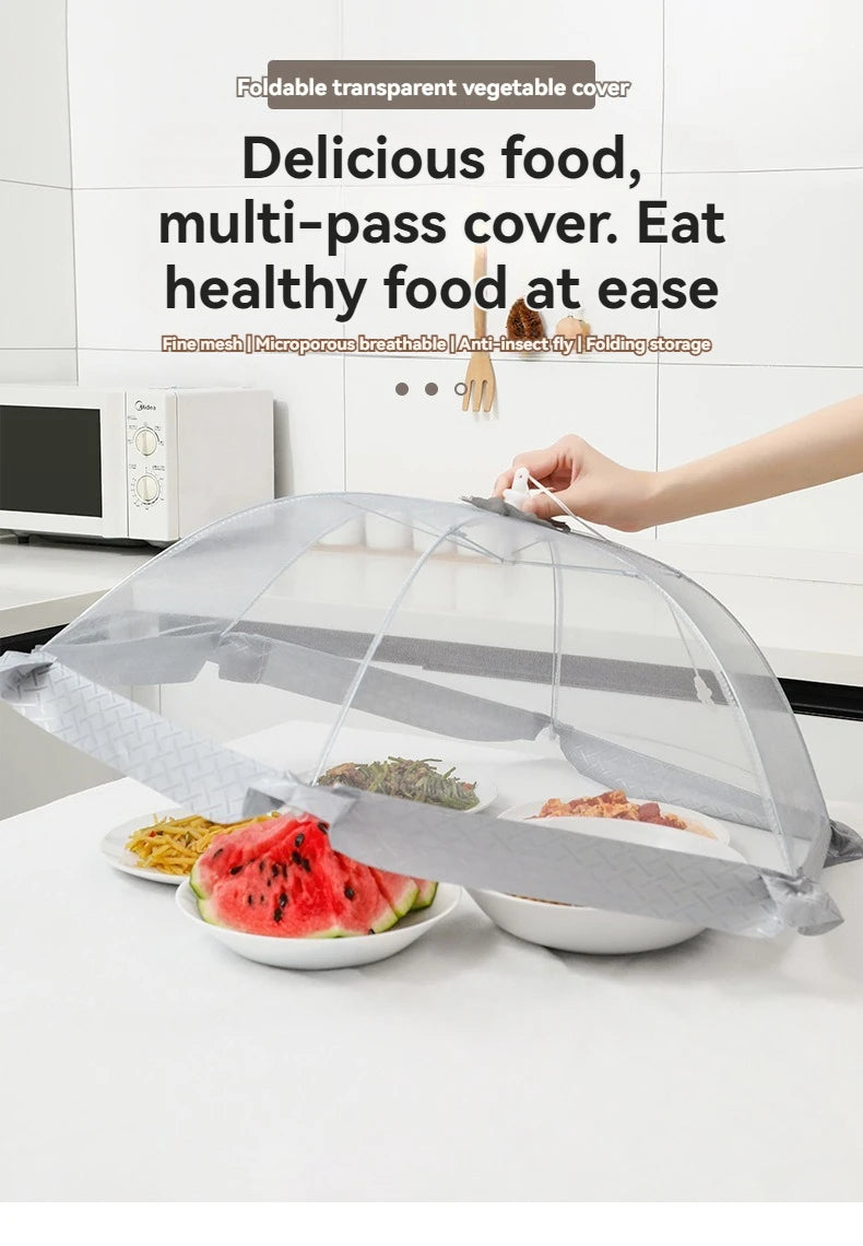 Foldable Food Covers Dining Table Mesh Cover Home Anti Fly Mosquito Tent Umbrella Picnic Protect Net Kitchen Accessories