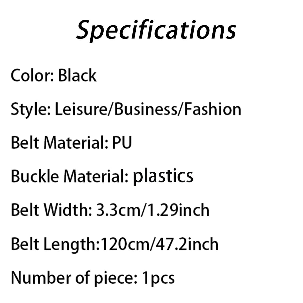 Fashion Business Men'S Belt Genuine Luxury Brand Belt Automatic Buckle Belt PU Leather Soft Belt With Cargo Pants Jeans Belt