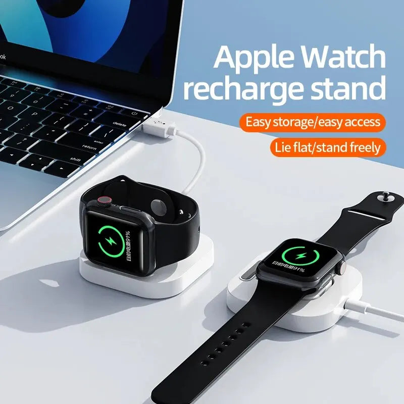 Magnetic Wireless Watch Charger Station Dock for Apple Watch Series IWatch S8 Ultra 7 6 5 4 Portable Fast Charging Base Bracket