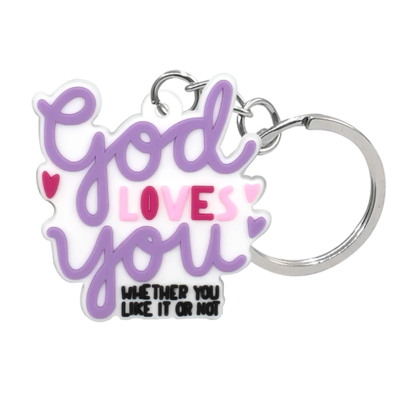 1PCS Religious Series Keychain Cross Bible Keyring Women Men Faithful keyring Room Key Car Key Accessories Kids Friends Key Gift