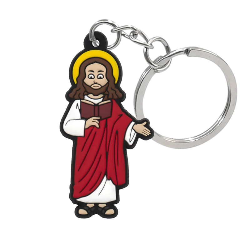 1PCS Religious Series Keychain Cross Bible Keyring Women Men Faithful keyring Room Key Car Key Accessories Kids Friends Key Gift