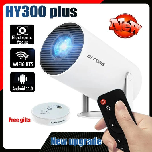 DITONG HY300 Plus HD Projector Portatil 4K 1280x720P Android Wifi LED Video Home Theater Cinema Phone Mini Games Proyector Movie