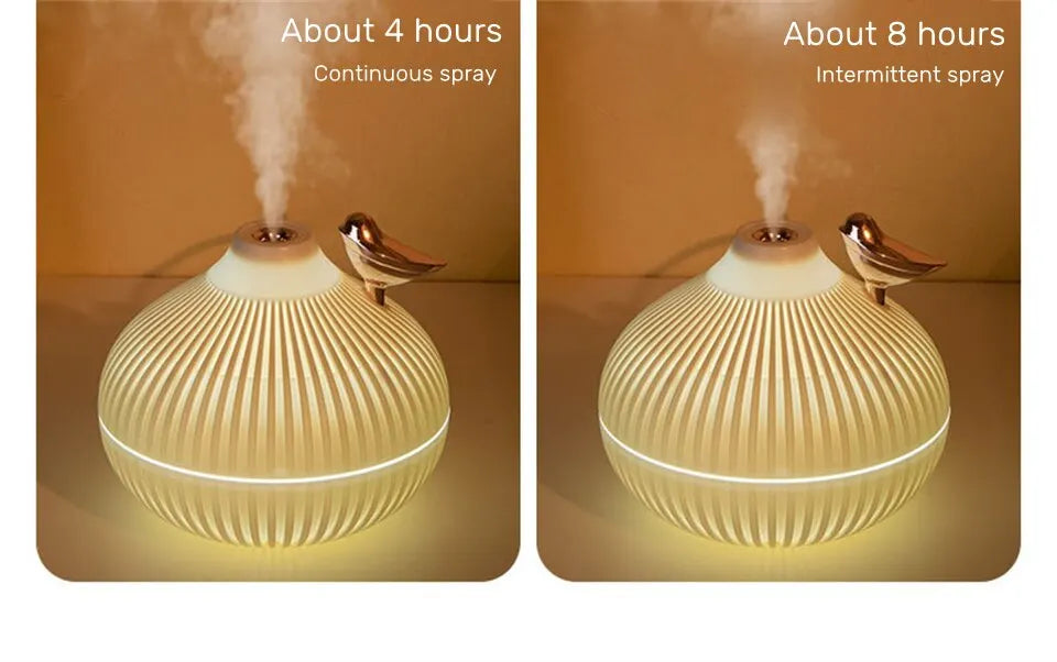 New Design 300ml Small Onion Air Humidifier Aroma Diffuser Portable Led Steam Smart Mist Usb Humidifier Purifier