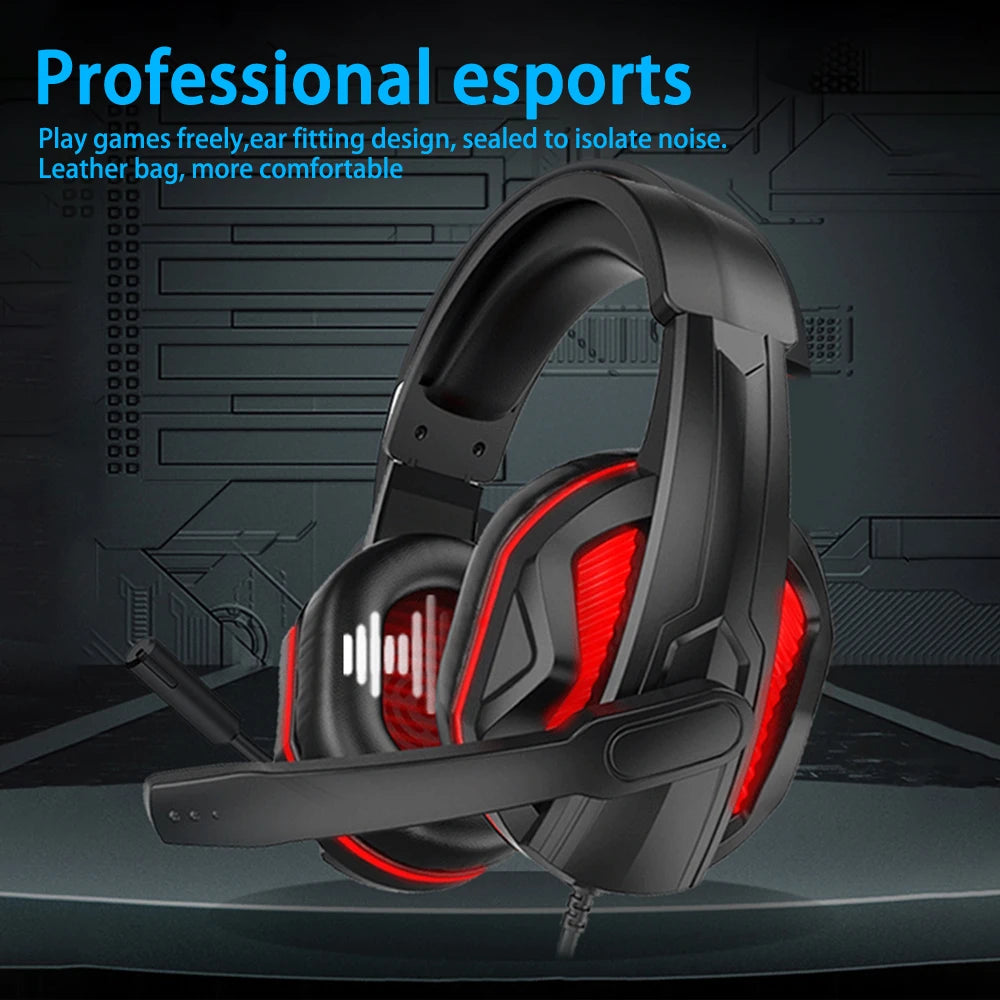 Game Headsets Noise Reduction Headphones Subwoofer Surround Stereo Sound Earphones With Microphone Earphone For Xbox One PS4 PS5