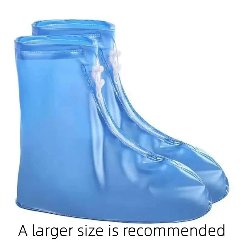 1 Pair Unisex PVC Reusable Rain Boot Covers for Anti-Slip Wear Stay Dry Waterproof Shoe Cover Strong Durable Snow and Dirt Proof