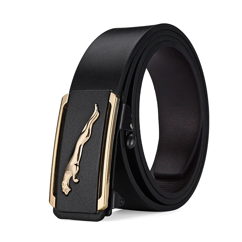 Fashion Business Men'S Belt Genuine Luxury Brand Belt Automatic Buckle Belt PU Leather Soft Belt With Cargo Pants Jeans Belt