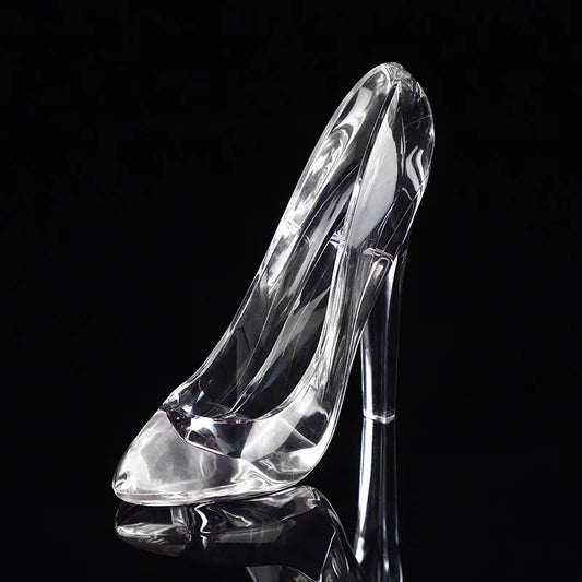 Cinderella Crystal Shoes Kids Birthday Gift Home Decor High-Heeled Wedding Figurines Miniatures Ornament Heels Women