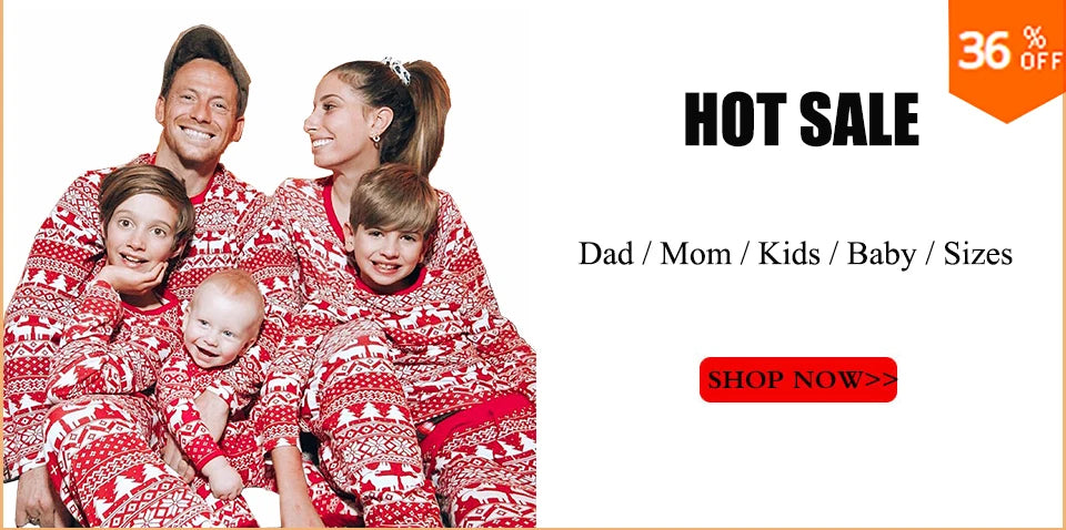 Family Matching Clothes Christmas Pajamas 2024 Mother Kids Baby Pyjamas Set Look Sleepwear Mother And Daughter Father Son Outfit