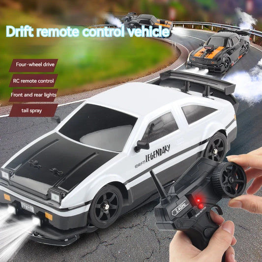 AE86 1: 16 Racing Drift CAR with Remote Control Toys RC Car Drift High-Speed Race Spray 4WD 2.4G Electric Sports Vehicle Gifts