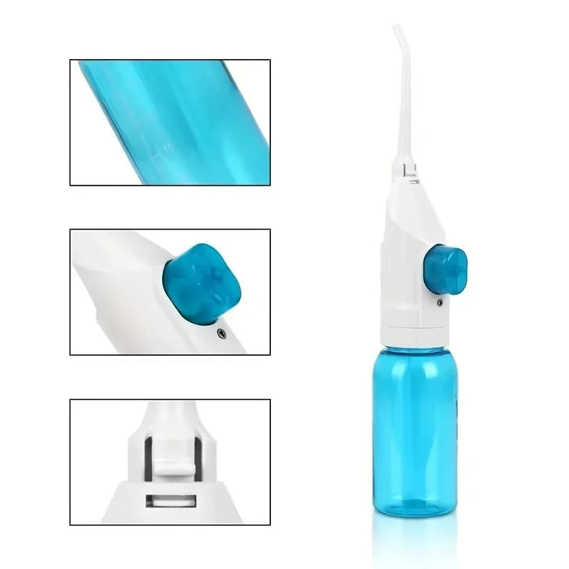 Manual High-Pressure Tooth Cleaner Household Oral Irrigator Portable Teeth Clean Water Dental Floss Manual Water Toothpick