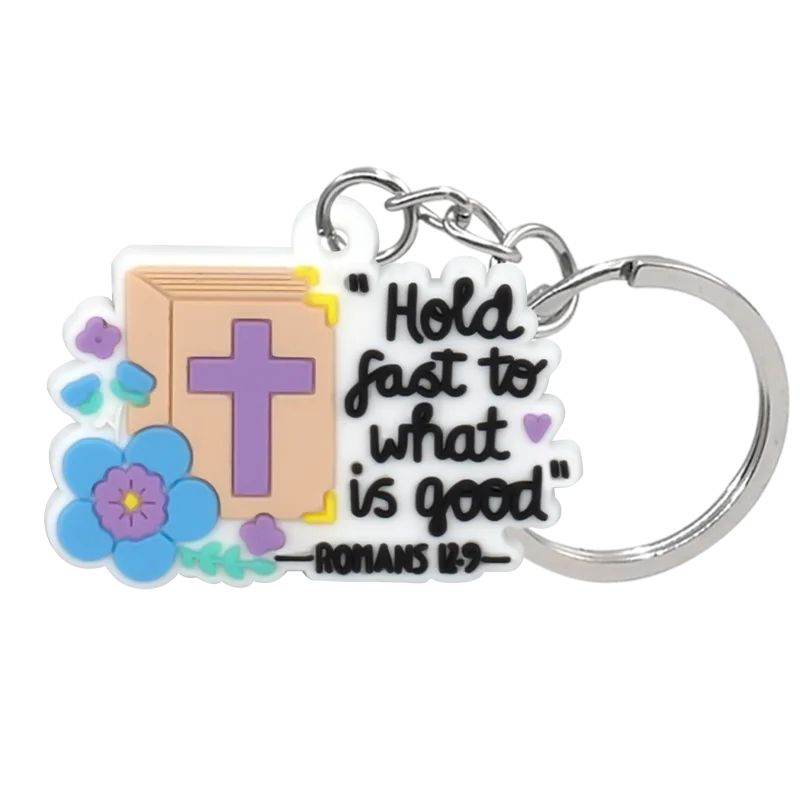 1PCS Religious Series Keychain Cross Bible Keyring Women Men Faithful keyring Room Key Car Key Accessories Kids Friends Key Gift