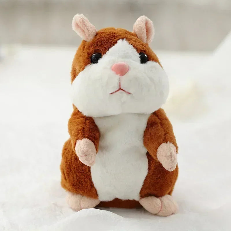 Learn To Imitate Talking Little Hamster Animal Plush Funny Toy Talking Nod Hamster Doll Soothing Crying Baby Toy Kids Gift