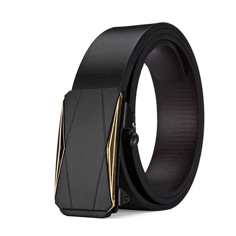 Fashion Business Men'S Belt Genuine Luxury Brand Belt Automatic Buckle Belt PU Leather Soft Belt With Cargo Pants Jeans Belt