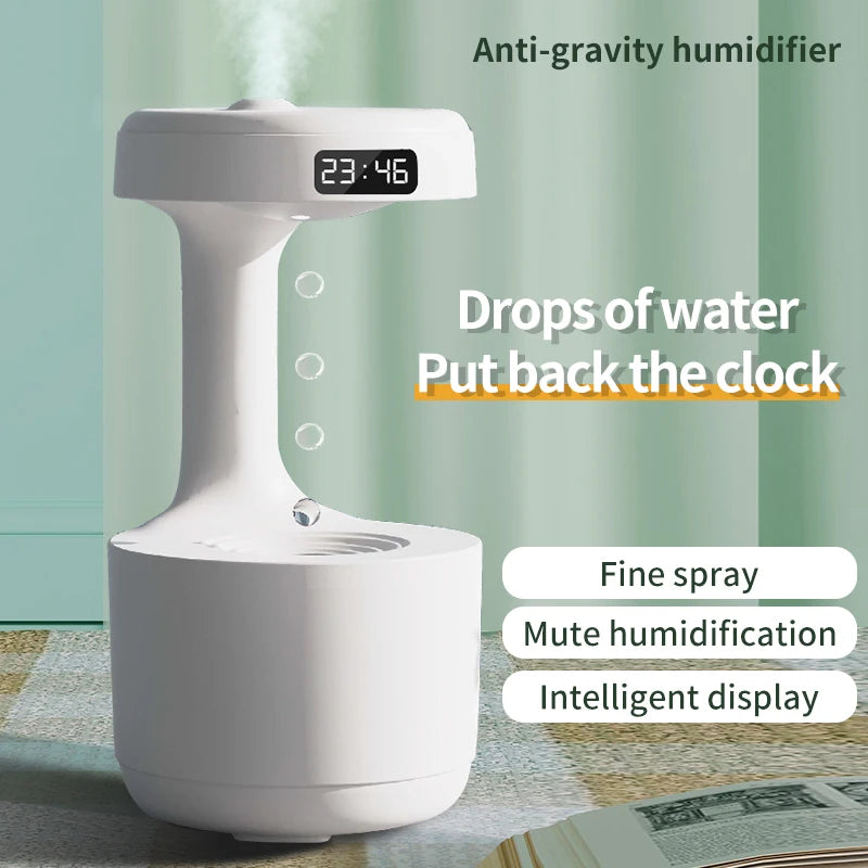 White Anti-Gravity Humidifier With Clock timer/Large Capacity