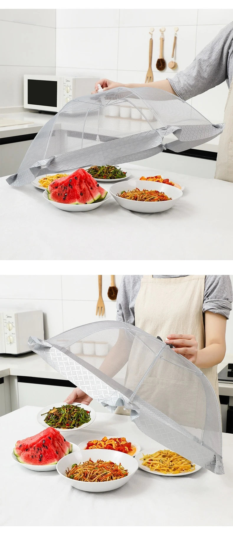 Foldable Food Covers Dining Table Mesh Cover Home Anti Fly Mosquito Tent Umbrella Picnic Protect Net Kitchen Accessories