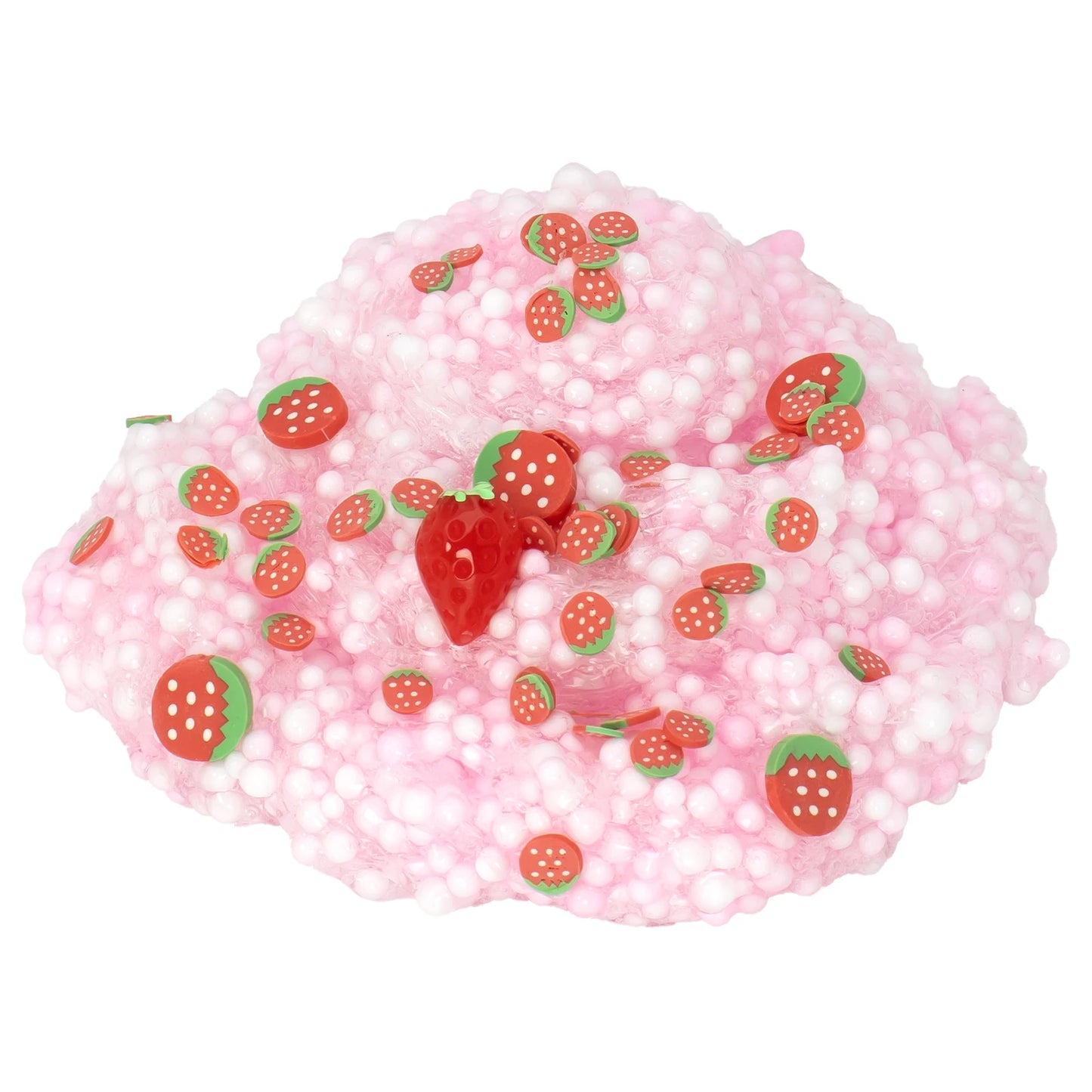 1/2 Pack Strawberry Cloud Crunchy Slime kit,Foam Ball Fruit Sprinkles Slime,Birthday Gifts Party Favors for Girl and Boys