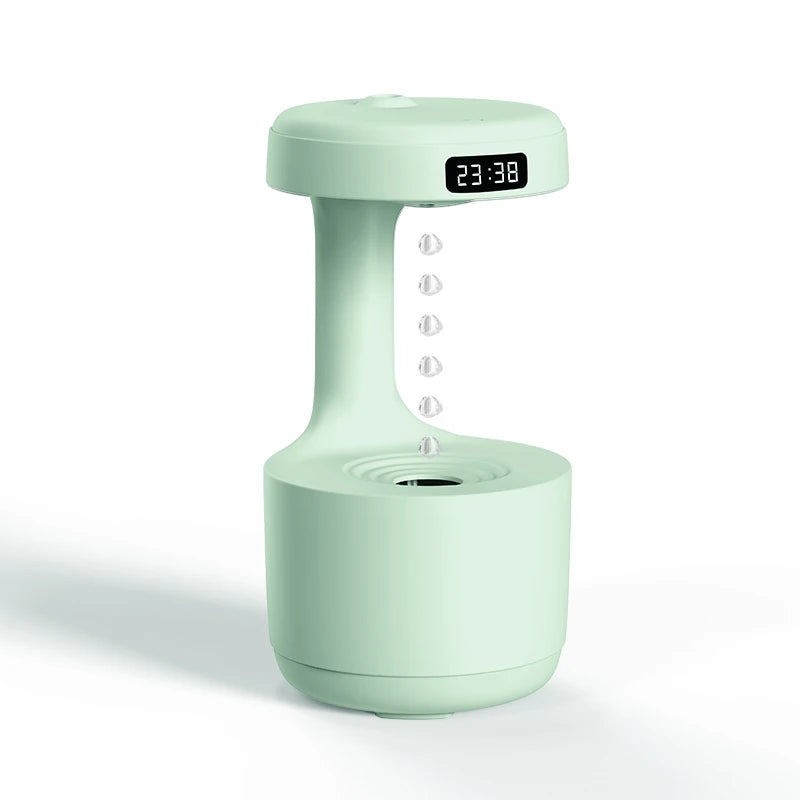 Mint Green Anti-Gravity Humidifier With Clock/Large Capacity