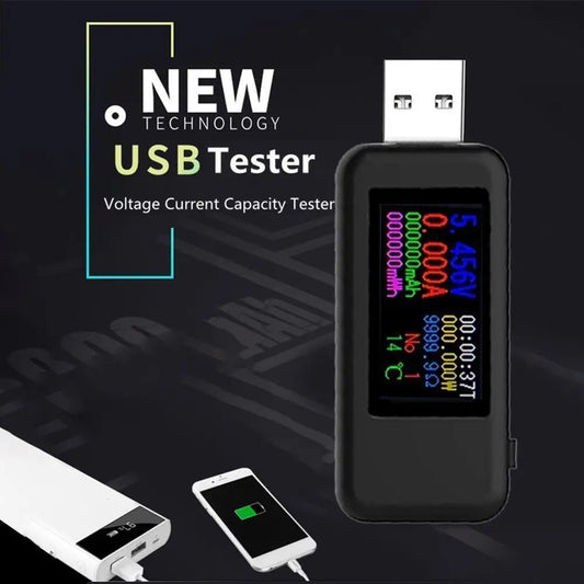 10 in 1 USB Tester DC Digital Voltmeter Amperimetro Current Voltage Meter Amp Volt Ammeter Detector Power Bank Charger Indicator