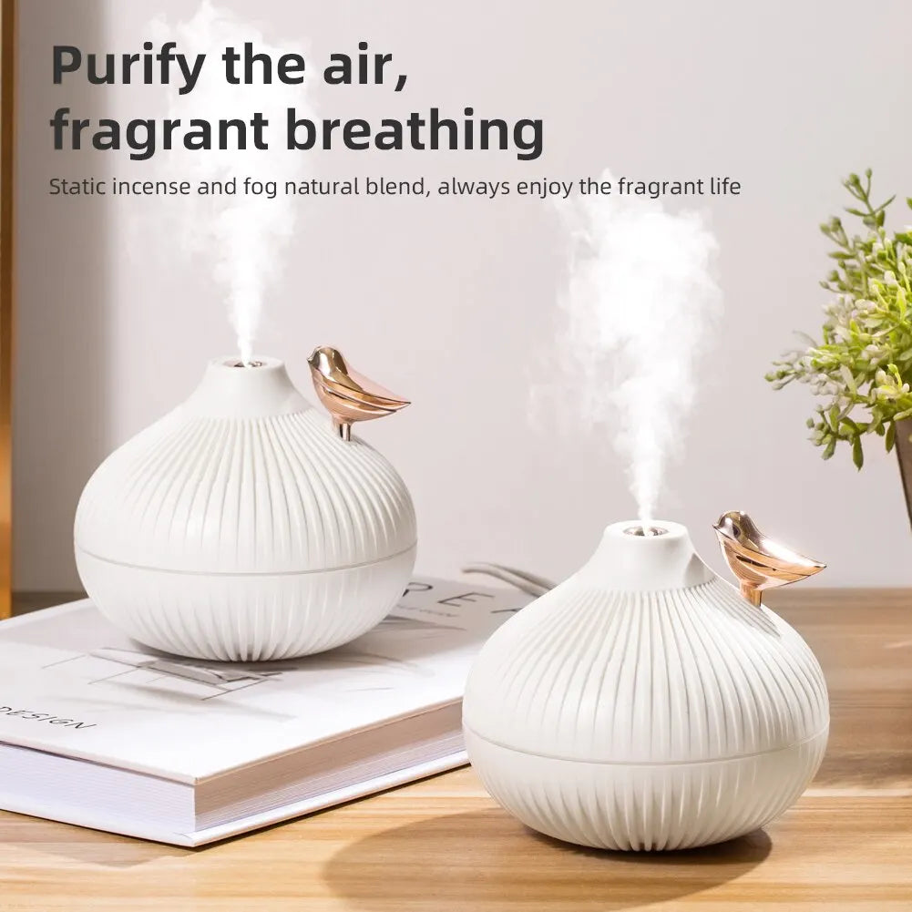 New Design 300ml Small Onion Air Humidifier Aroma Diffuser Portable Led Steam Smart Mist Usb Humidifier Purifier