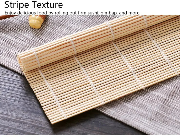 DIY Bamboo Sushi Maker Rolling Mat Sushi Tools Rice Rollers Kitchen Gadget Hand Maker Food Rice Roll Mold Cooking Accessories