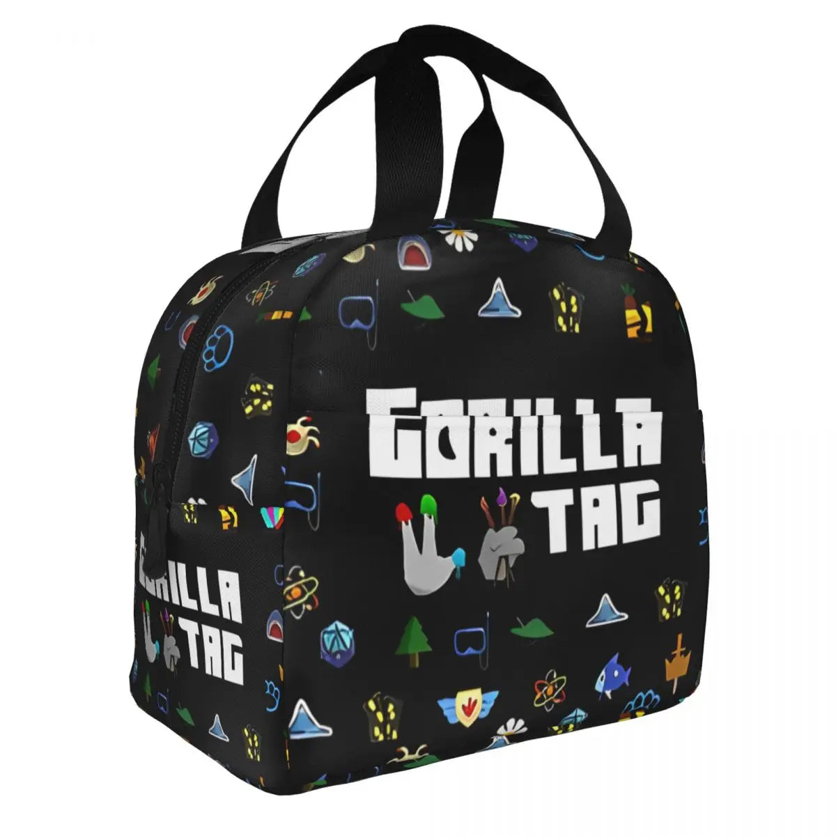 Gorilla Tag VR Gamer Gaming Insulated Lunch Bag Portable Hot Games Lunch Container Cooler Bag Tote Lunch Box College Men Women