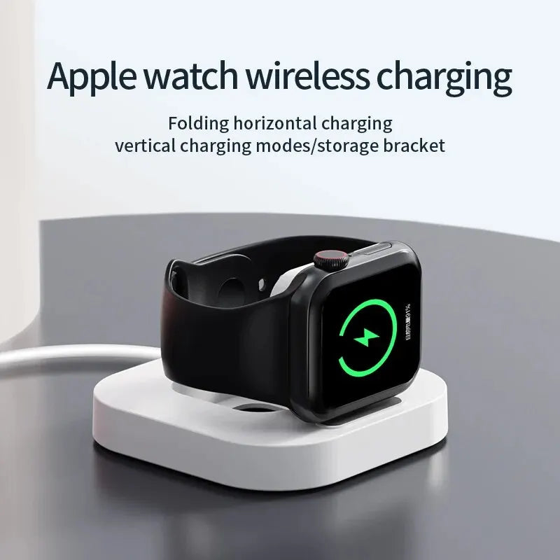 Magnetic Wireless Watch Charger Station Dock for Apple Watch Series IWatch S8 Ultra 7 6 5 4 Portable Fast Charging Base Bracket