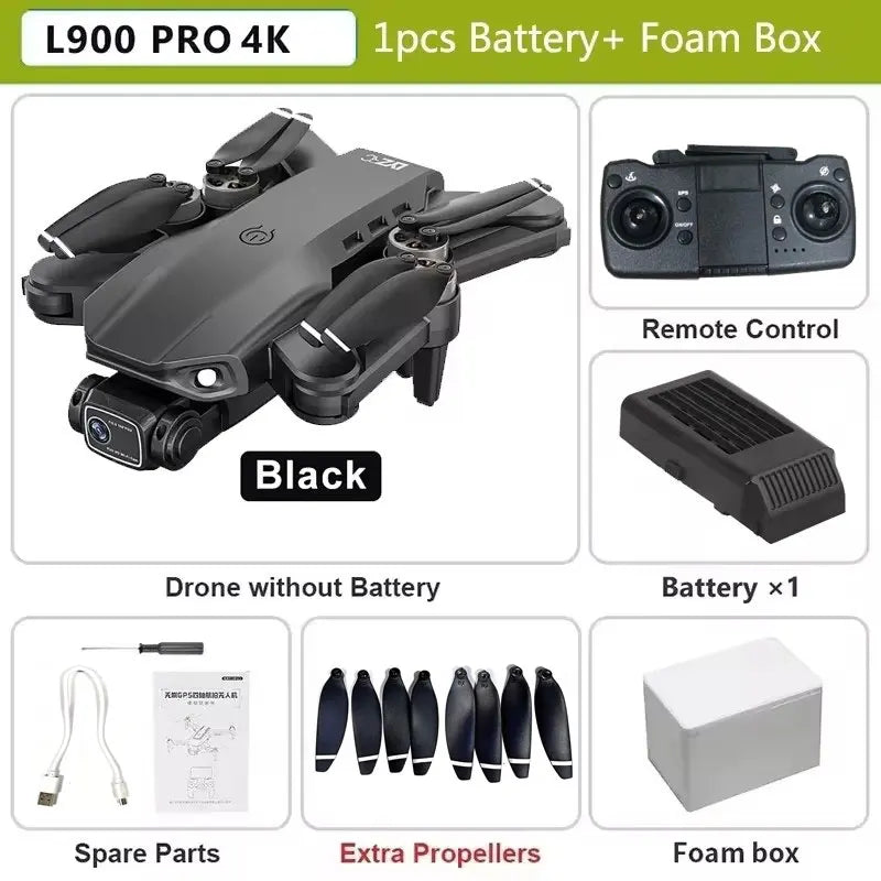 L900 Pro SE MAX GPS Drone 4K Professional Dual HD Camera 5G WIFI 360° Obstacle Avoidance Brushless Motor Rc FPV Quadcopter Dron