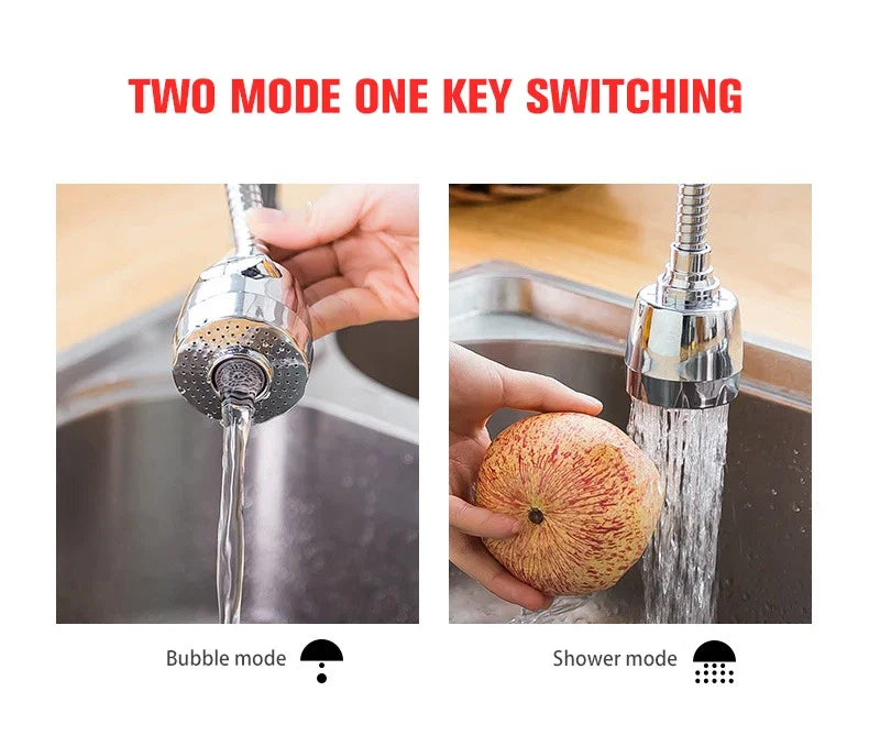 Kitchen gadgets 2/3 Mode Faucet 360 Degree Rotation Filter Extension Tube Shower Water Saving Tap Universal Kitchen  Accessories