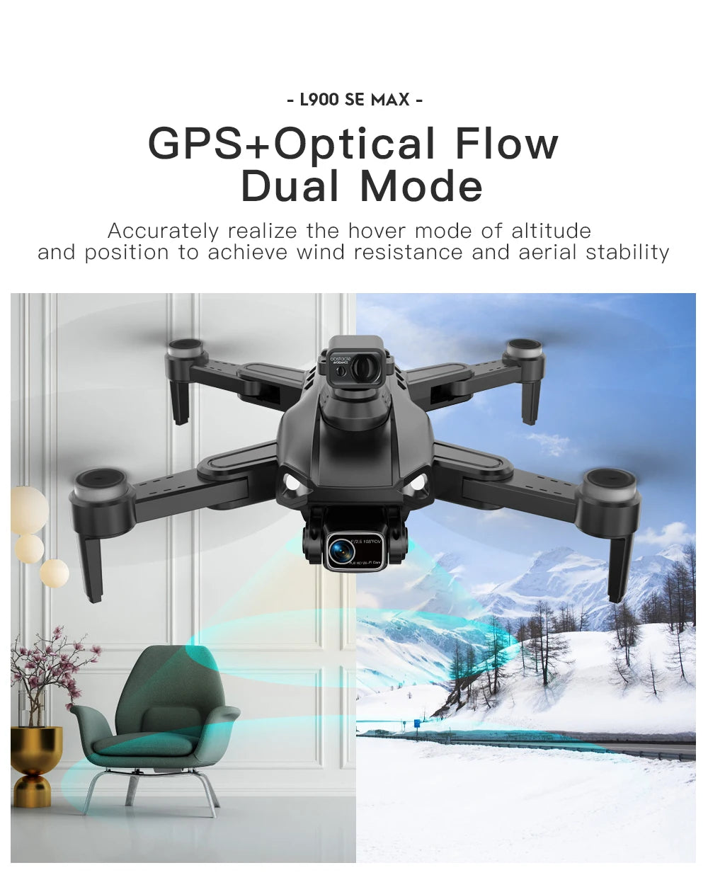 L900 Pro SE MAX GPS Drone 4K Professional Dual HD Camera 5G WIFI 360° Obstacle Avoidance Brushless Motor Rc FPV Quadcopter Dron