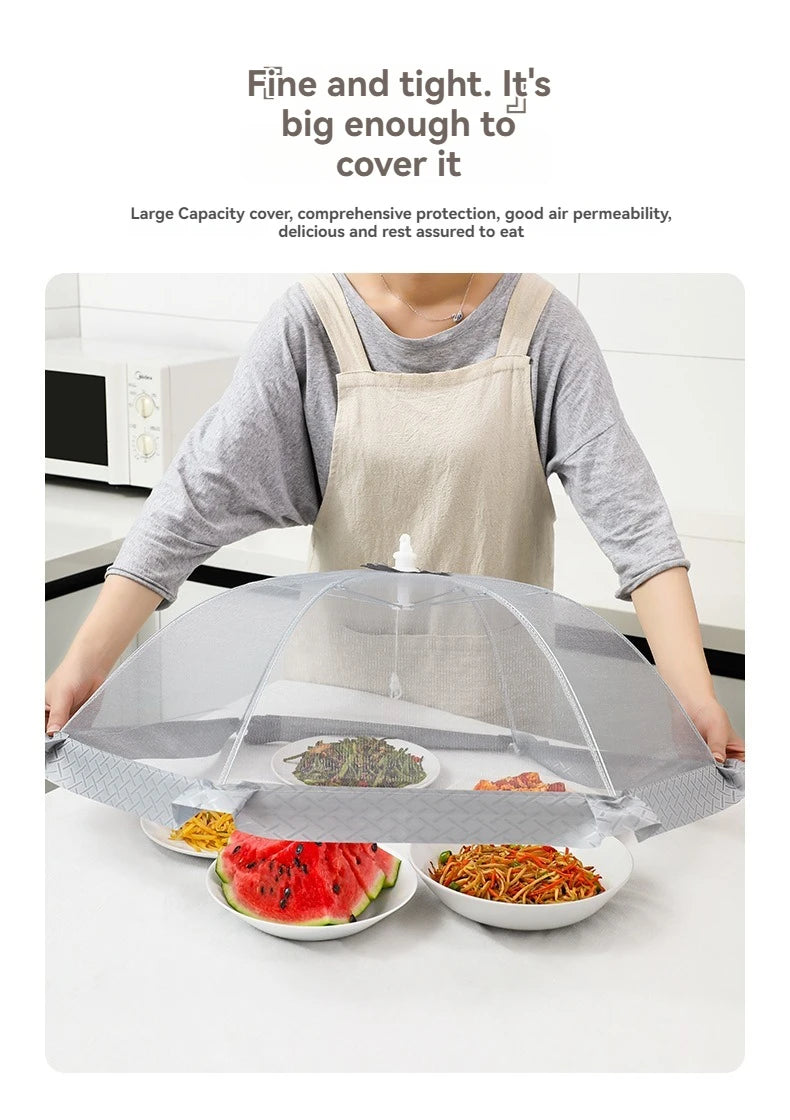 Foldable Food Covers Dining Table Mesh Cover Home Anti Fly Mosquito Tent Umbrella Picnic Protect Net Kitchen Accessories