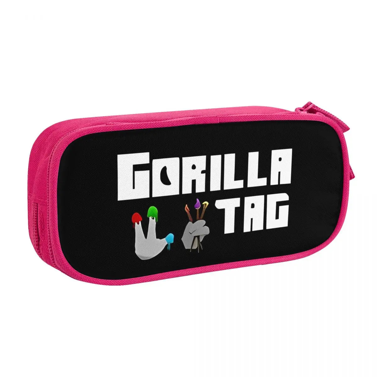 Lovely Gorilla Tag VR Gamer Gaming Pencil Case Hot Games Pencilcases Pen Kids Big Capacity Bags Office Zipper Stationery