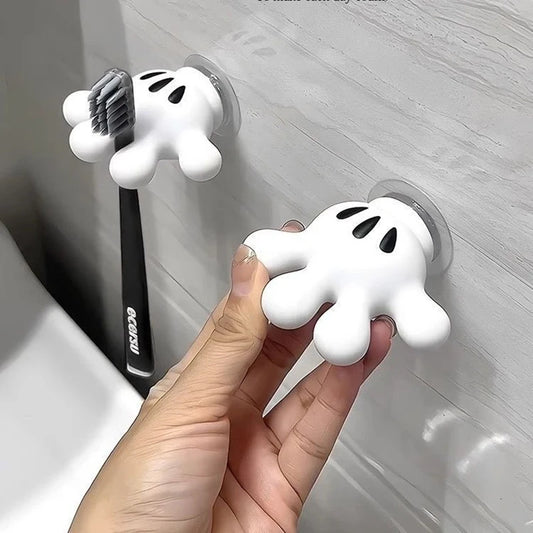 Cartoon Palm Toothbrush Holder No Punch Electric Toothbrush Wall-Mounted Simple Suction Cup Bathroom Wall Rack Suction Cup