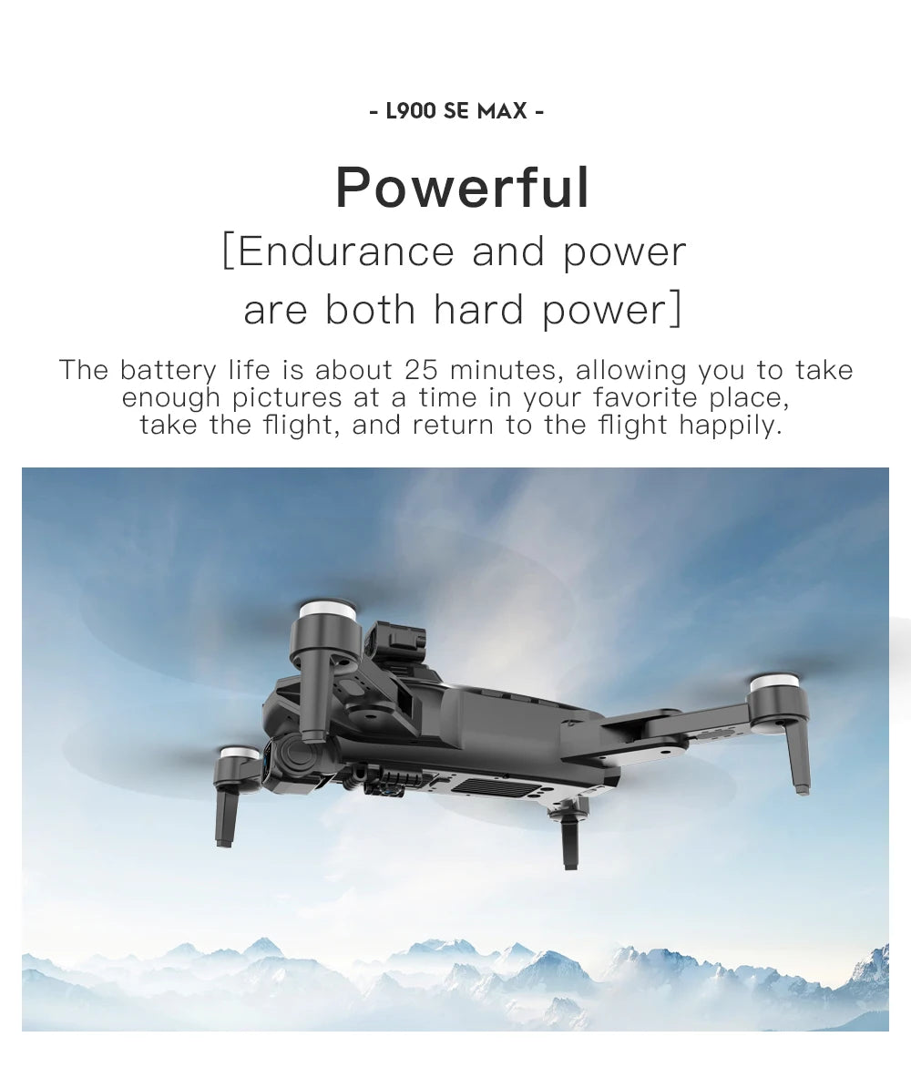 L900 Pro SE MAX GPS Drone 4K Professional Dual HD Camera 5G WIFI 360° Obstacle Avoidance Brushless Motor Rc FPV Quadcopter Dron