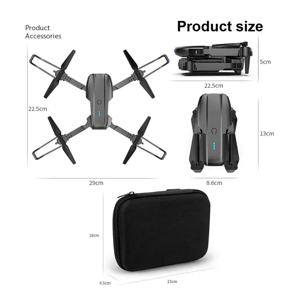 E99 Pro Drone Quadcopter Remote Control Handle Four Axis Aircraft HD 6K Photography UAV Altitude Fixation Helicopter Toys