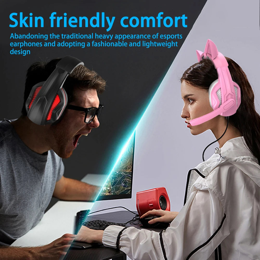 Game Headsets Noise Reduction Headphones Subwoofer Surround Stereo Sound Earphones With Microphone Earphone For Xbox One PS4 PS5