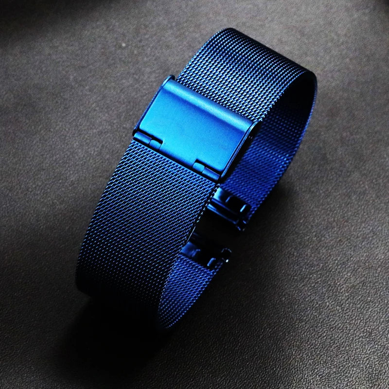 *High quality* Watch Band 8mm 10mm 12mm 14mm 16mm 18mm 20mm 22mm 24mm Milanese Watchband For Watch C2 wristband For DW Watch